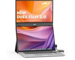 Mobile Pixels Duex Float 2 Pro - Portable Monitor - 16 inch Monitor - 2.5k - 120 hz - Draagbaar Beeldscherm - Draagbare Monitor - Extra Laptopscherm