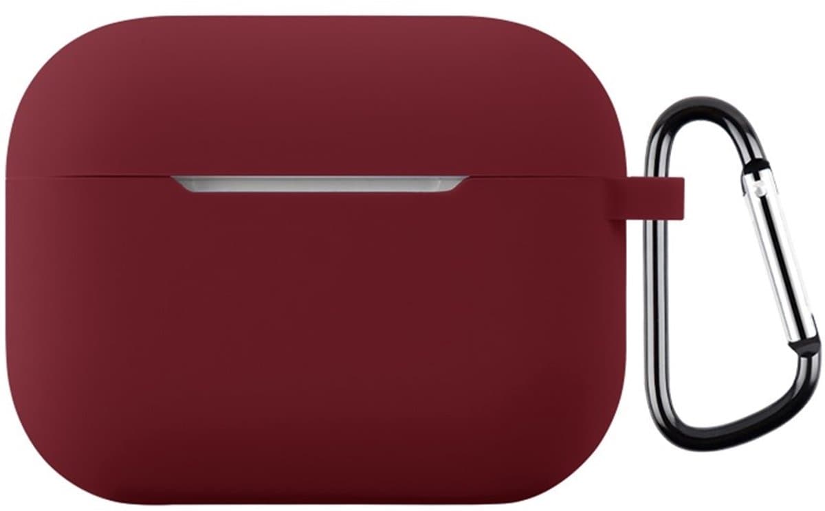 Coverup Hoesje - Geschikt voor AirPods Pro 3 Hoesje - Coverup Siliconen AirPods Case met Sleutelhanger - Bordeaux — afbeelding 1