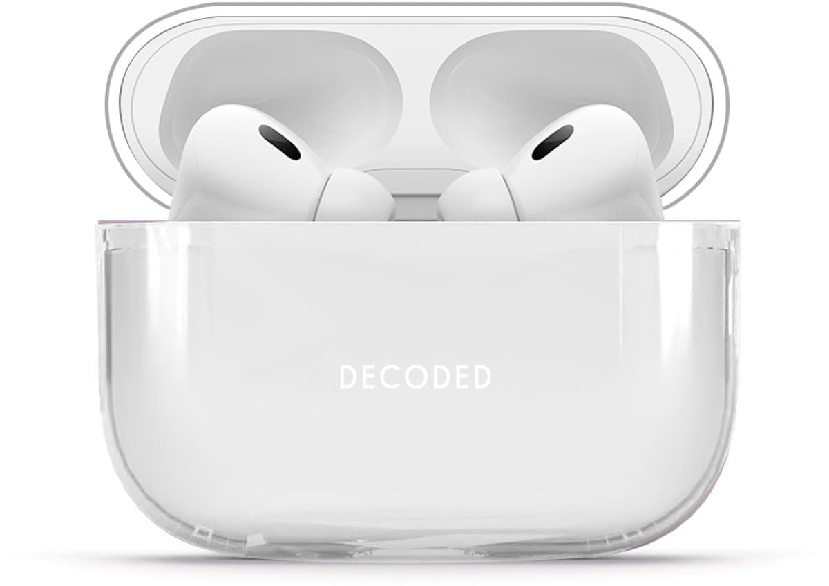 DECODED Siliconen AirPods Hoesje - Geschikt voor AirPods Pro 3 - Soft Touch Silicone - Ondersteund Draadloos Opladen - Valbescherming - Transparant — afbeelding 1