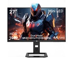 TITAN ARMY P275MV PLUS Flat 16:9 Fast IPS UHD 160Hz Dual mode FHD 320H 1152 Local Diming Mini LED Gaming Monitor