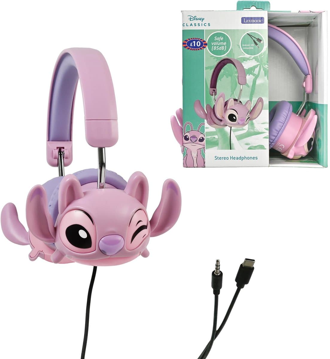 Angel van Disney Stitch Bedrade Opvouwbare Koptelefoon met veilige volumebeperking — afbeelding 1