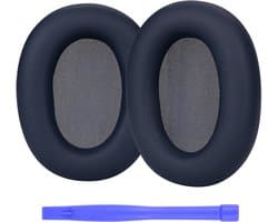 Vervangende Oorkussens voor Sony WH-1000XM6 Noise Cancelling Hoofdtelefoon van MMOBIEL - Memory Foam en Protein PU Koptelefoon Oorkussens - Noise Isolation Earpads – Blauw