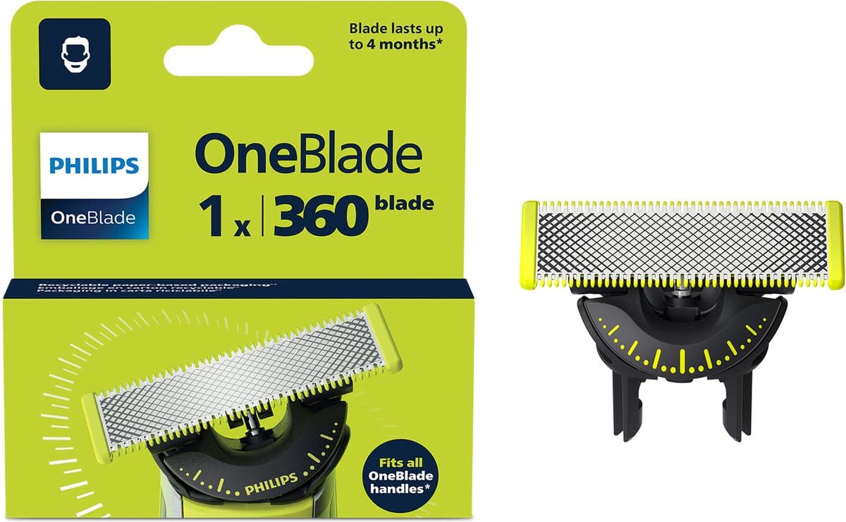PHILIPS OneBlade 360 Blade - Vervangmesjes - 1 stuk - QP410/50 — afbeelding 1