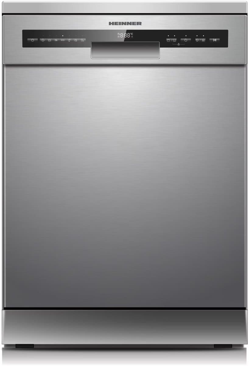 Heinner RVS Vaatwasser 60 cm — 14 Couverts, Auto-Deur Opening, Digitaal LED Display, 7 Programma's, Dual Zone, 5 Jaar Garantie — HDW-FSM60714AXD+++ — afbeelding 1