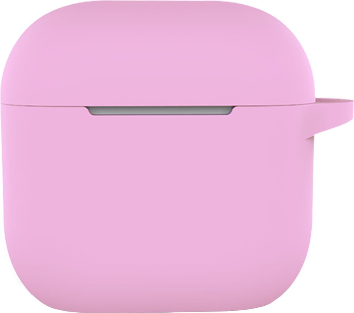 Hoesje - Geschikt voor Apple AirPods 4 - met Clip - Siliconen Hoes - Silicone Case Cover - Flamingo — afbeelding 1