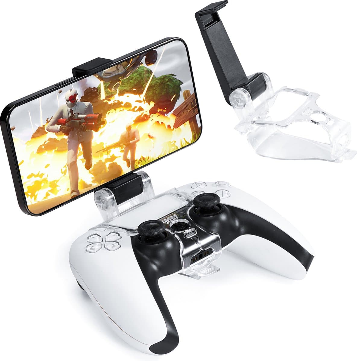 YONO Telefoonhouder geschikt voor Playstation PS5 Controller - Smartphone Klem - Accessoires — afbeelding 1