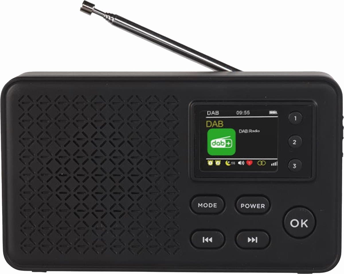 Denver DAB Radio - Bluetooth - DAB+/ FM Radio - 40 voorkeuzezenders - Wekkerradio - DAB57B — afbeelding 1
