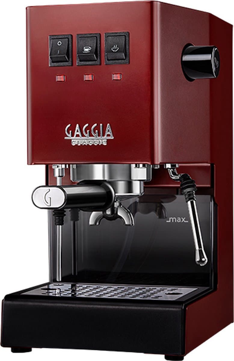Gaggia Classic E24 - 15bar - 2.1L waterreservoir - Cherry Red — afbeelding 1