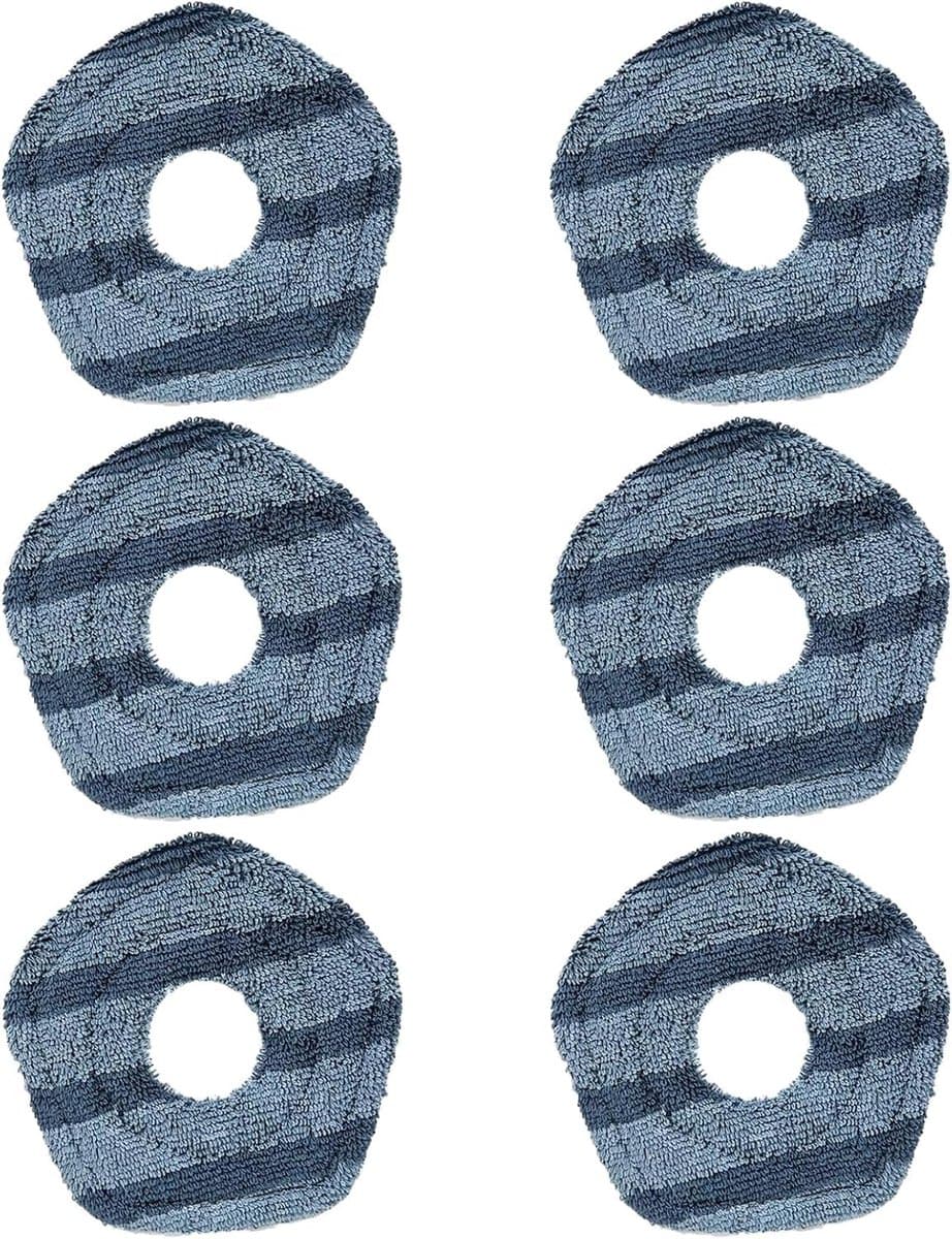 6 Stks Mop Pads voor Eufy X10 Pro Omni voor Eufy X9 Pro Robot Stofzuigers, Wasbaar en Herbruikbare Zachte Dweilen Pad Vervanging Accessoires — afbeelding 1
