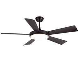Evolar Plafondventilator met Verlichting - 132 cm - Stille Plafondlamp met Ventilator - Dimbaar Warm Wit Licht (LED) - EVO-CF52CG