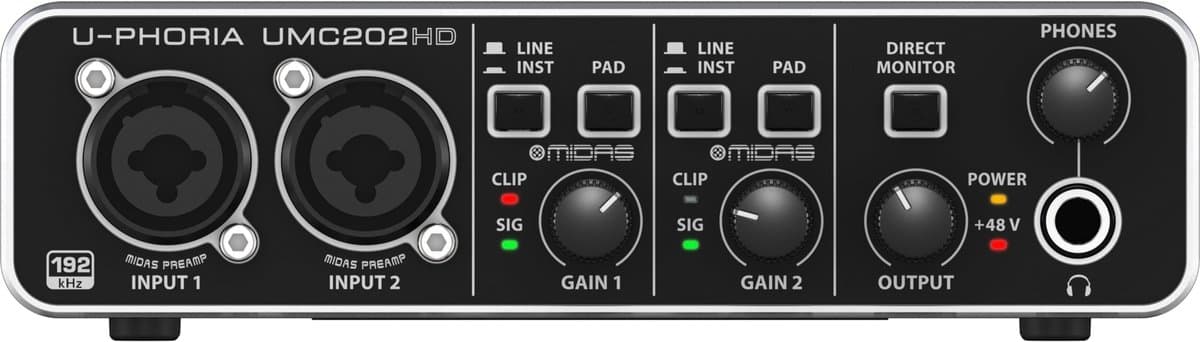 Behringer U-Phoria UMC202HD - USB-Interface — afbeelding 1