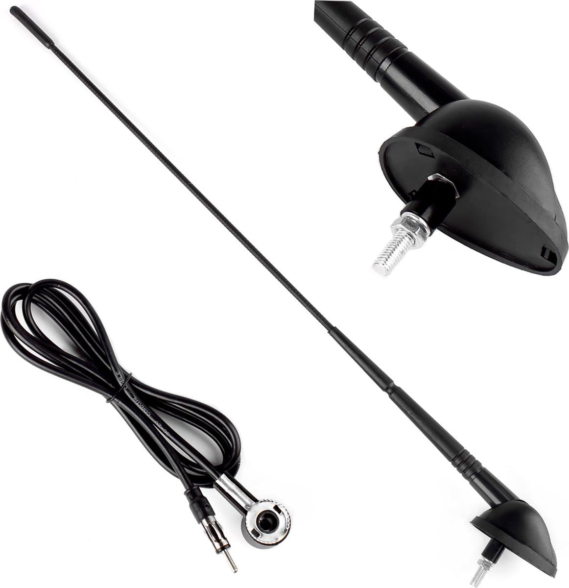 Amio Auto Antenne 40cm – 5mm Adapter – Complete Set voor Montage — afbeelding 1