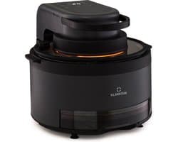Klarstein Heteluchtfriteuse 2-in-1, Airfryer met Stoomfunctie, Heteluchtfriteuse met Snelle Opwarming, Airfryer met 6 Programma’s, Airfryer XL, Heteluchtfriteuse met Extra Accessoires, 5 L, 1250 W