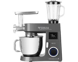 ECG FORZA 7800 Ultimo Scuro - Keukenmachine - 8 liter - 1800 W - Zwart
