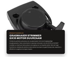 Repeteerstarter Hoogwaardige Vervanging - Grasmaaier - Motor - Duurzaam - Hoge Hardheid - Goede Sterkte - Startmotor