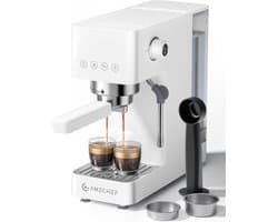 Espressomachine - Koffiezetapparaat - Thuis Barista - Professionele Extractie - 1.5L Tank - Wit