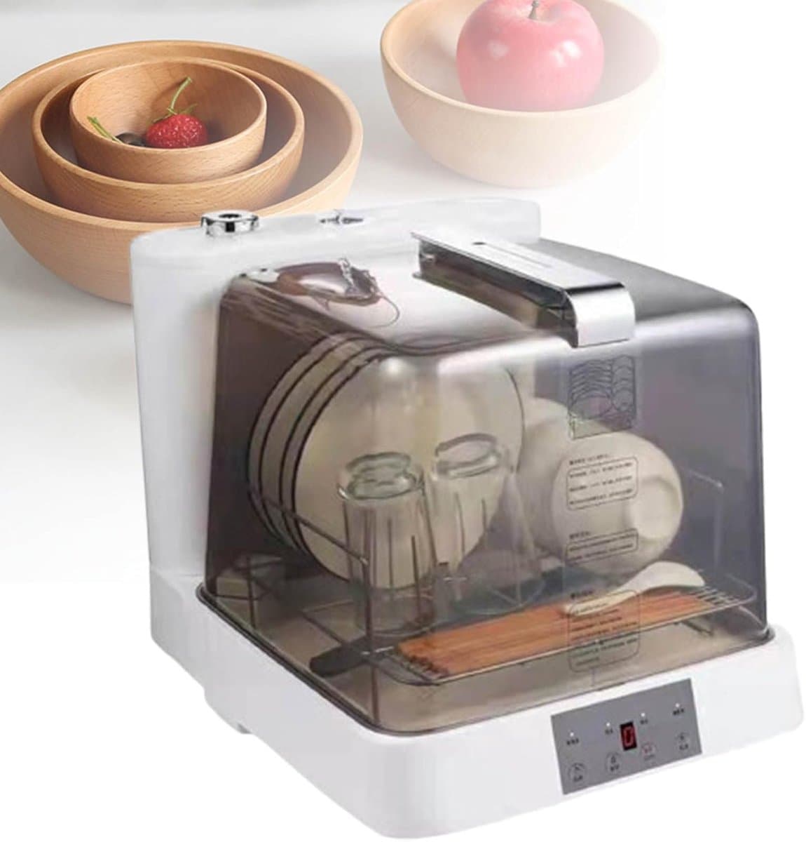Mini Vaatwasser - Compacte Afwasser - Keuken Schoonmaken - 4 Wasprogramma's - 6L Watertank - Wit — afbeelding 1