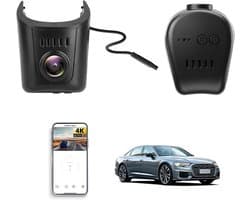 4K Dashcam Auto Geschikt voor Audi A1 A3 A4 A5 A6 A7 A8 e-tron Sportback GT Q2 Q3 Q5 Q7 Q8 TT R8 2019-2026, 4K WiFi-APP, OEM, 2160P UHD Video, G-Sensor, Nachtzicht, Plug & Play