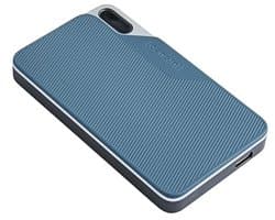 Externe SSD - Draagbare Opslag - Bestanden Opslaan - Schokbestendig Ontwerp - 1 TB - Grijs/Blauw