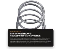 Veren Vervangingsset - 5 Stuks - Universele Bosmaaier Onderdelen - Sterk en Duurzaam - Hoogte 5,2 cm - Veiligheidswaarschuwing - Trimmerveren