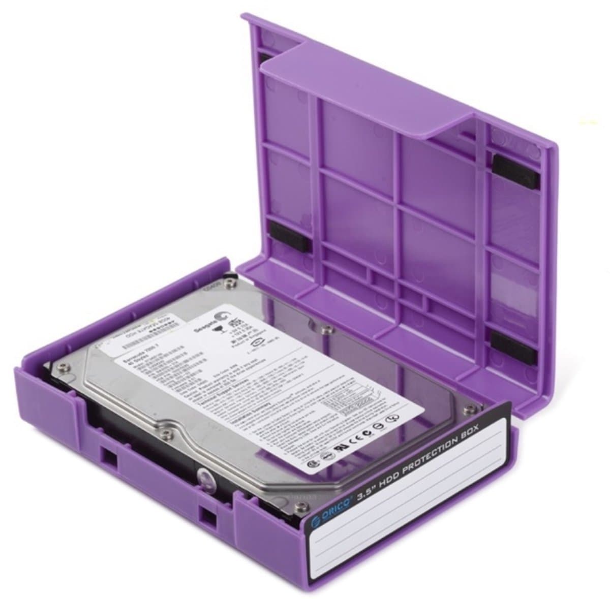 ORICO PHP-35 3,5 inch SATA HDD-behuizing Harde schijf Schijf Beschermhoes (paars) — afbeelding 1