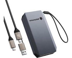 Externe SSD - Draagbare Opslag - Bestanden Overzetten - Hoge Snelheid - 1024 GB - Zwart