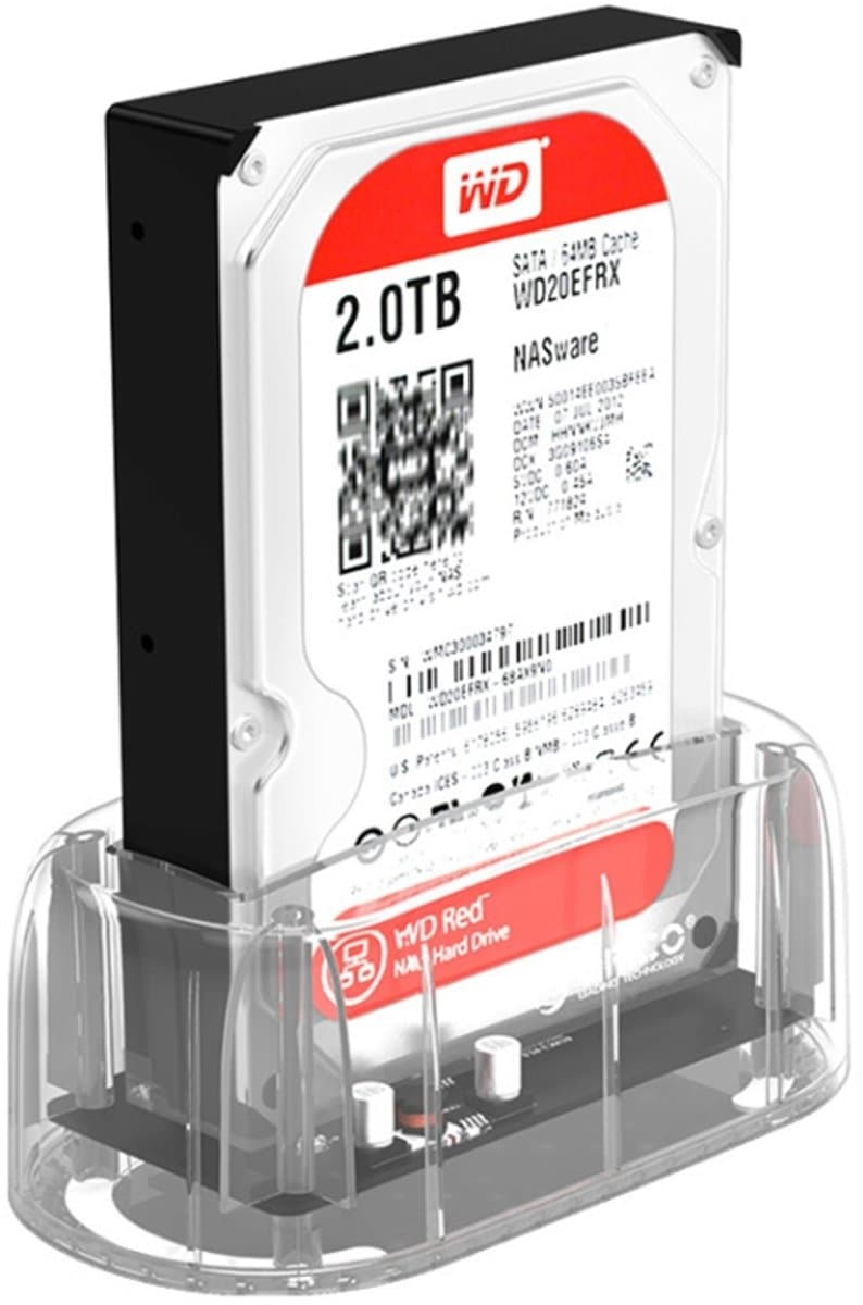 ORICO 6139C3-G2 3,5-inch transparante USB3.1 Gen2 Type-C harde schijf dock — afbeelding 1