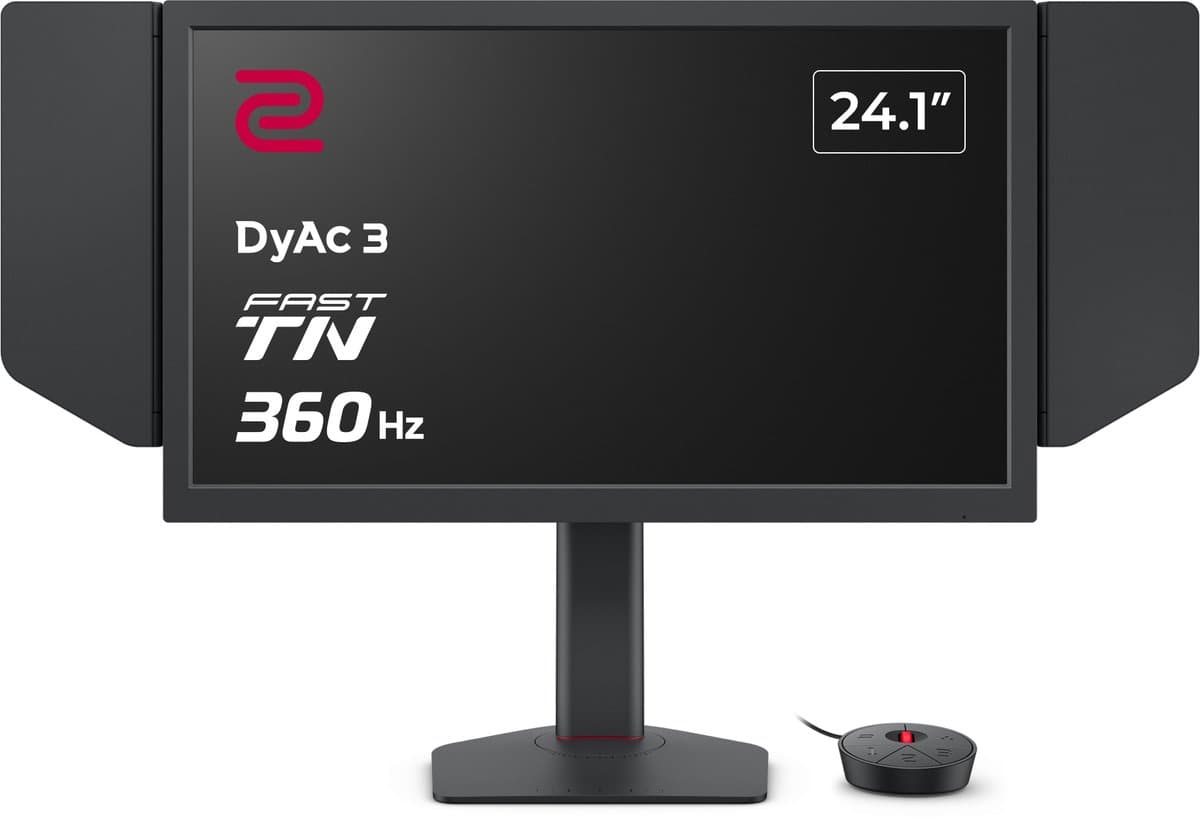 BenQ ZOWIE XQ2566X Gaming Monitor 24.1 Inch QHD 360Hz Fast TN DyAc 3 HDMI 2.1 eSports Monitor — afbeelding 1