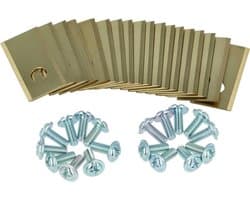 Reservemessen Grasmaaier - Maaimesjes Robotmaaier - Gazon Onderhouden - Hoge Snijefficiëntie - 35 x 18 mm - Goud