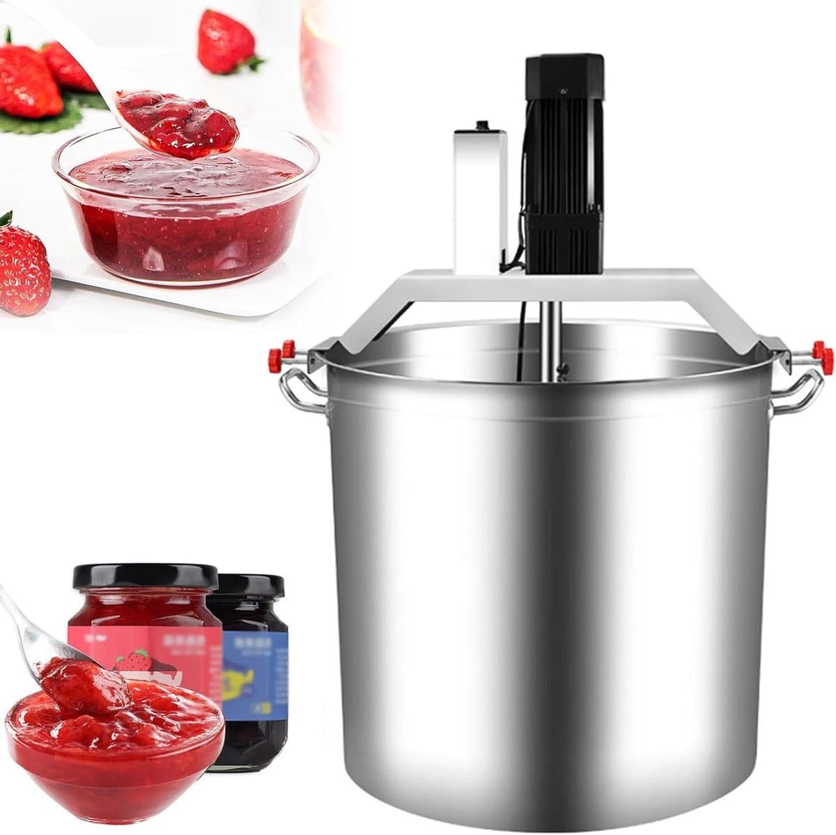 Keukenmixer - Automatische mixer - Sausen Maken - Instelbare Snelheid - 40L Capaciteit - Zilver — afbeelding 1