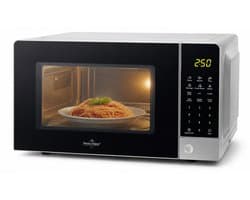 Swiss Haus® MW22 Combi Magnetron Vrijstaand – 20L Digitale Microgolfoven – 700W Microwave & 900W Grill – 11 Verwarmingsstanden – Zwart/Zilver