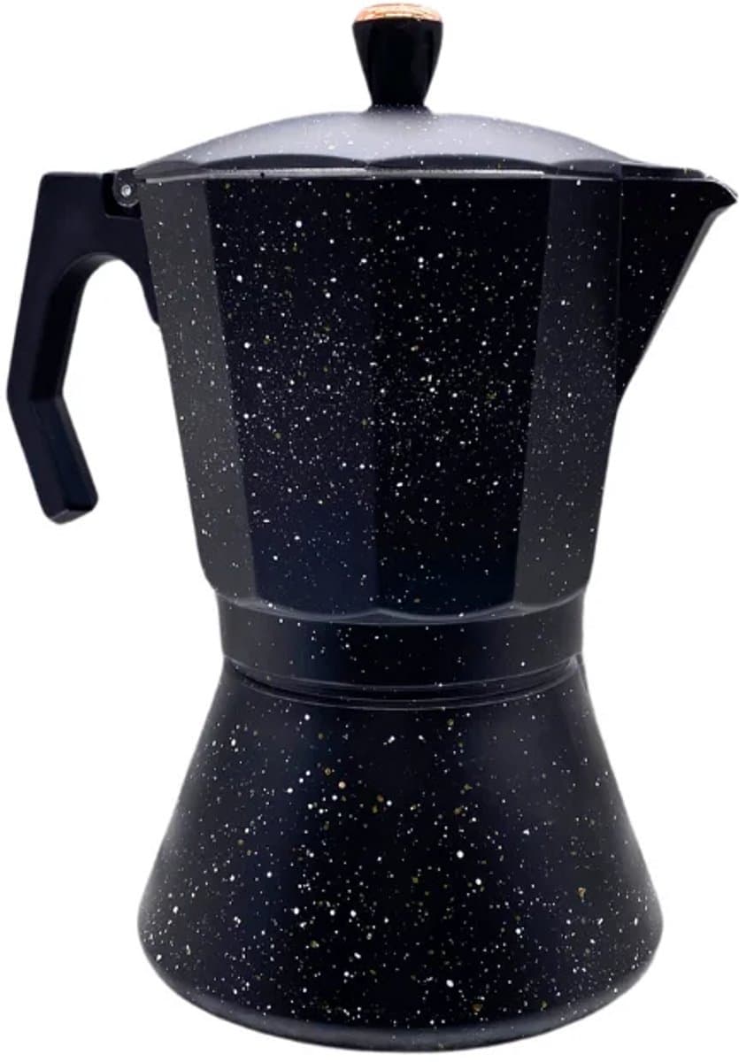 Moka Pot 6 Kops – Percolator Inductie – RVS en Aluminium Espressomaker – Espresso Koffiemaker — afbeelding 1