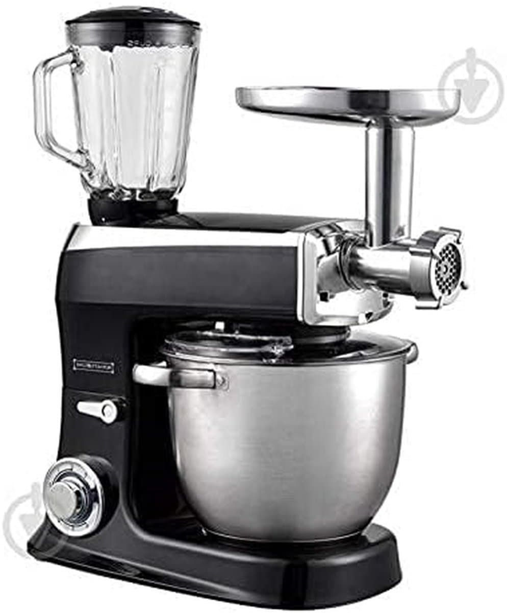 Keukenmachine - Keukenrobot Mixer - Bakken En Koken - 6 Snelheden + LED - 6.5 L Kom - Zwart — afbeelding 1