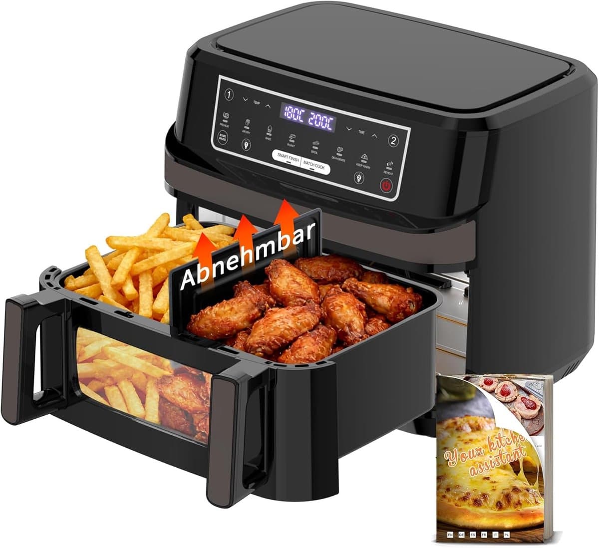 Airfryer met Twee Verwarmingszones - 12 Liter - Voor Gezond en Snel Koken — afbeelding 1