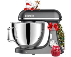 SnelShoppen - Ecunafix 3-1 Multifunctionele Keukenmachine 2000 W - Blender, Mixer, Hakmolen, RVS, 3-in-1 Keuken Gadget voor Koken, Bakken, Smoothies,