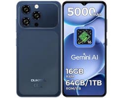 OUKITEL C17 Smartphones 4G-Android16-16 RAM-64 ROM/1TB-6.52 inch HD-5000mAh-13MP camera