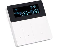 Slimme Thermostaat - Programmeerbare Regelaar - Comfort Verhoging - Levendig Kleurendisplay - AC90-240V - Wit
