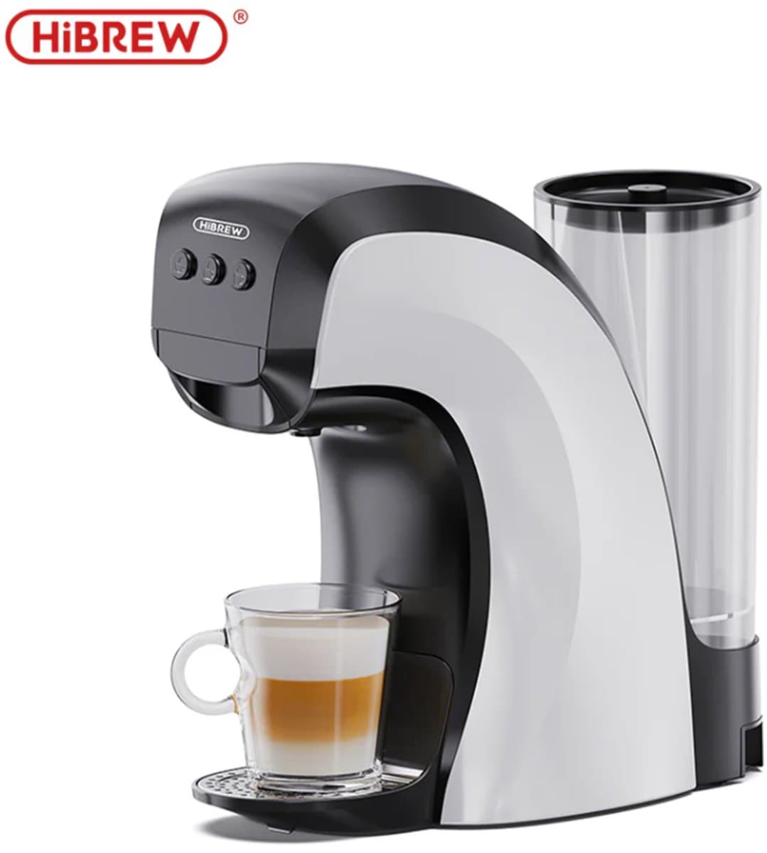 HiBREW H3B Koffiecupmachine - 19Bar - 3-in-1 (NS/DG capsules & gemalen koffie) - 850ml - Zwart — afbeelding 1