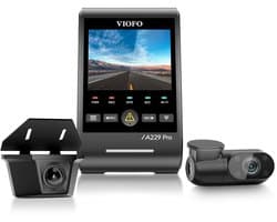 VIOFO A229 Pro-W 3CH - Premium 4K Dashcam - 3 Camera Systeem met Voor-, Achter- en Binnenopname - Sony STARVIS 2 - GPS - WiFi - Parkeerstand - Auto Camera voor Maximale Beveiliging