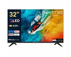 ANTTEQ AV32H5Q-Q1 - Smart TV 32 Inch (81 cm) - QLED - VIDAA OS - WiFi - Dolby Audio - Triple Tuner (DVB-T2/S2/C)