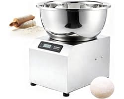 Elektrische Deegmenger - Spiraal Mixer - Brood Bakken - Krachtige Motor - 3kg Kom - Zilver