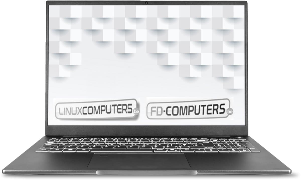 Linux laptop 16" | Intel Ultra 5 125U | 16GB DDR5 ram | 512 GB SSD | Linux naar keuze, Ubuntu, Linux Mint, Debian, QWERTY — afbeelding 1