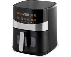 Heteluchtfriteuse - Airfryer Oven - Gezond Koken - 10 Voorgeprogrammeerde Functies - 6 Liter - Zwart Antraciet