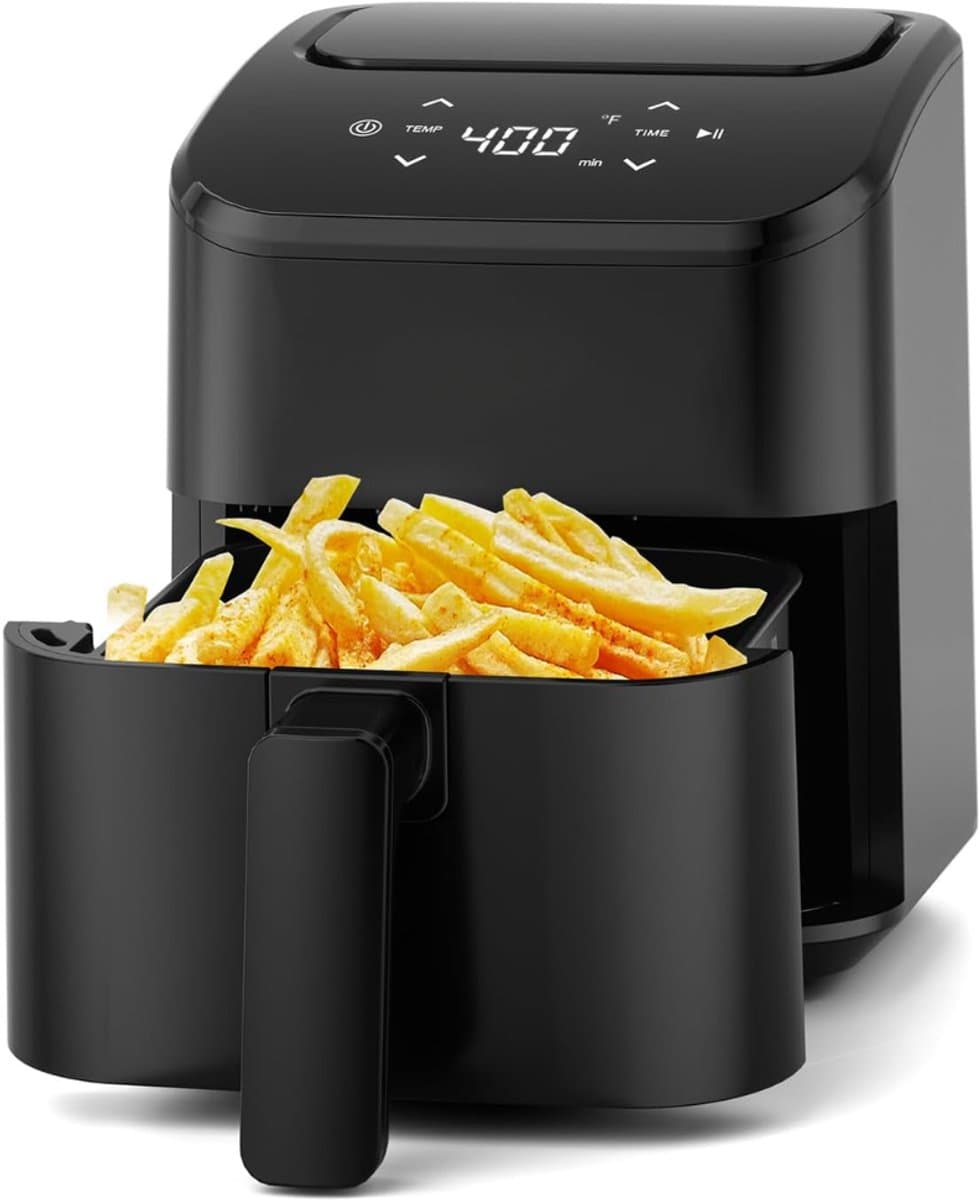ZRNS® Mini Airfryer - Heteluchtfriteuse Klein - Compact - Bakken | Braden | Opwarmen — afbeelding 1
