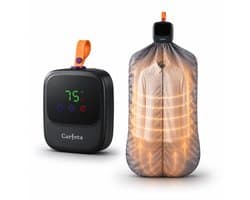 Caryota Mini Condensdroger - Reisdroger Voor Studenten & Kamperen - Antibacterieel - Tot 2.5 kg - Compacte Wasdroogcombinatie 450W - Kamer Verwarming