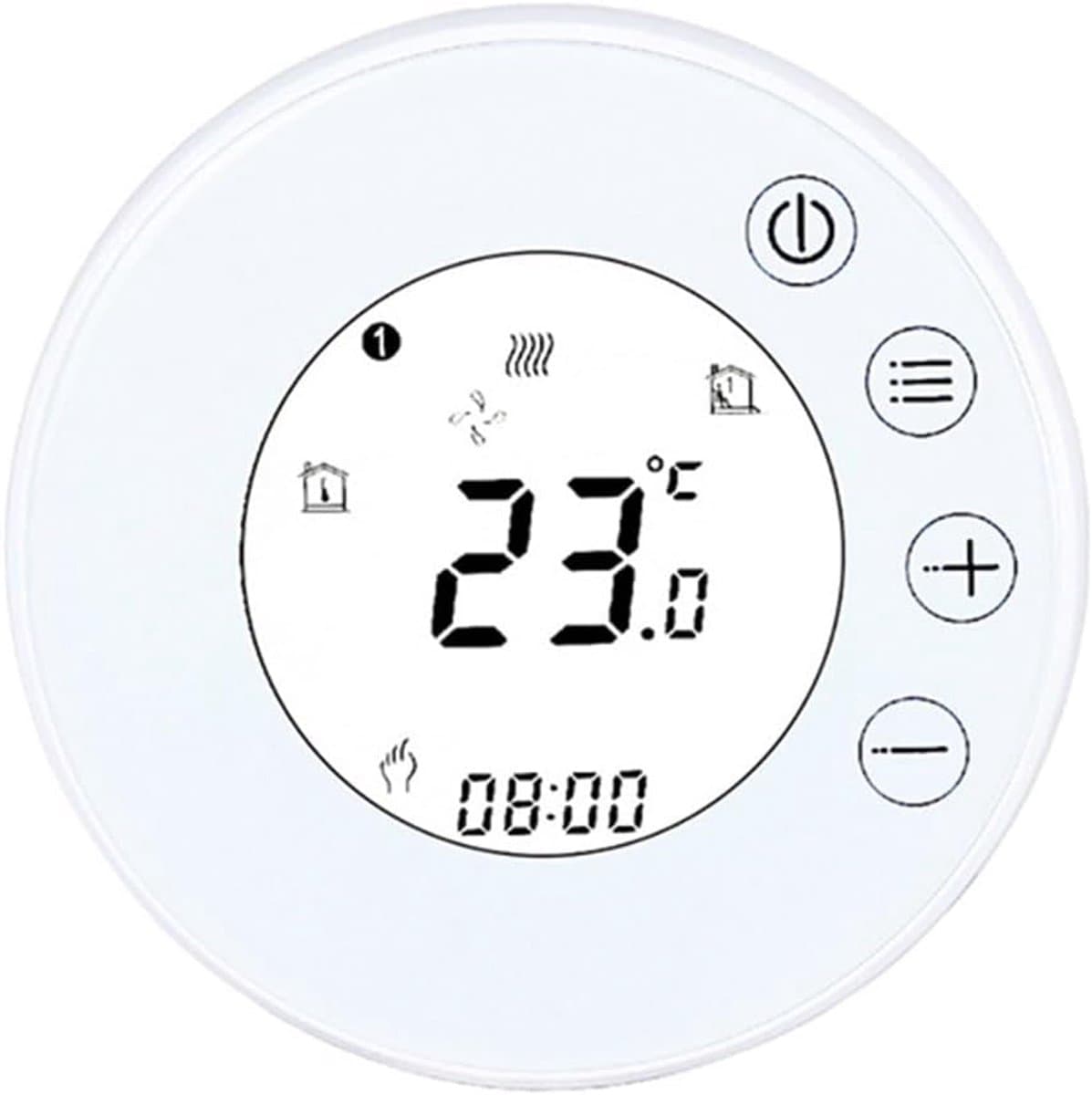 Slimme Thermostaat - Temperatuurregelaar - Verwarming Regelen - App Bediening - 8.6 x 8.6 cm - Wit — afbeelding 1