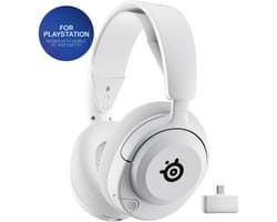 SteelSeries Arctis Nova 5P Wireless - Draadloze Gaming Headset - 60 uur accuduur - PlayStation, PC, Switch & Mobiel - Wit