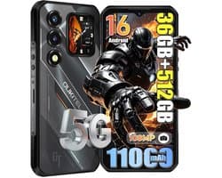 OUKITEL WP66 5G Outdoor Smartphone-11000mAh-108MP camera-36GB RAM-512GB ROM-IP68 Waterdicht, Android 16, NFC