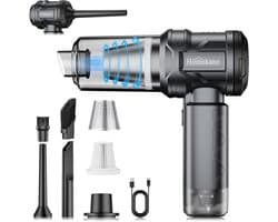 Draadloze Handstofzuiger en Blazer - Zwart - 15000PA Zuigkracht - 5-in-1 Multifunctionele Tool - Voor Auto en Huis
