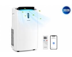 Krachtige Mobiele Airco - 4 in 1 Airco - 12000BTU - Airconditioning - Ventilatoren - Wit